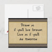 Dream alsof: Briefkaarten (Voorkant / Achterkant)