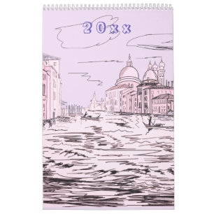 Dream and Travel Cities Stijlvol Modern Kalender