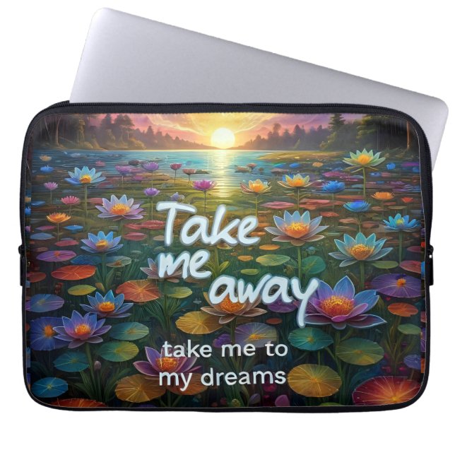Dream Away Laptop Sleeve (Voorkant)