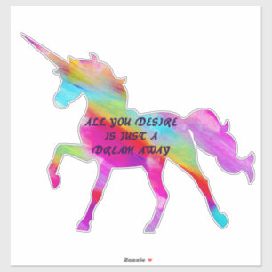Dream Away Unicorn Sticker