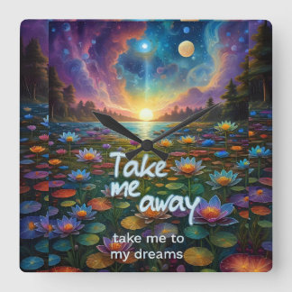 Dream Away Vierkante Klok