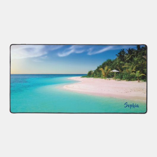 Dream Beach (nom personnalisé) Yoga Mat (Recto)