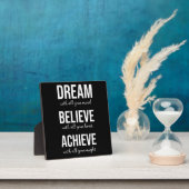 Dream Believe Achieve - Gym, drukte, succes Fotoplaat (Insitu)