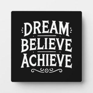 Dream Believe Achieve - Gym, drukte, succes Fotoplaat