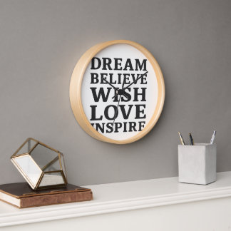 Dream Believe Wish Love Inspireert Motivatie muur