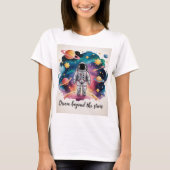 Dream Beyond the Stars – Standing AstronautT-Shirt T-shirt (Voorkant)