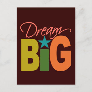 Dream BIG aangepast briefkaart