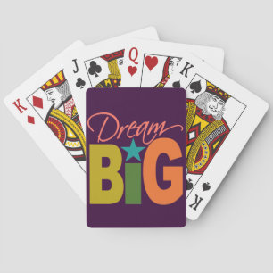 Dream BIG aangepaste speelkaarten