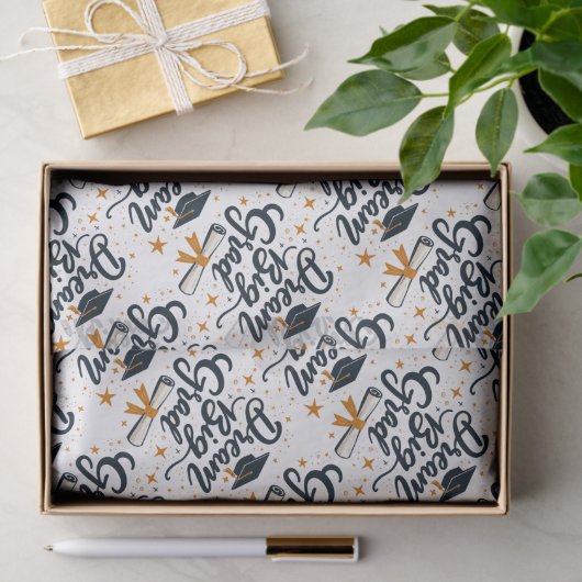 Dream Big Afstudeerder Tissuepapier (Geschenk)