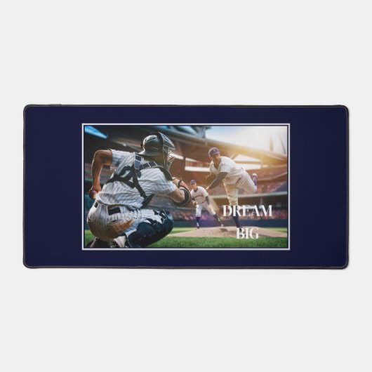 Dream Big Baseball Desk Mat (Voorkant)