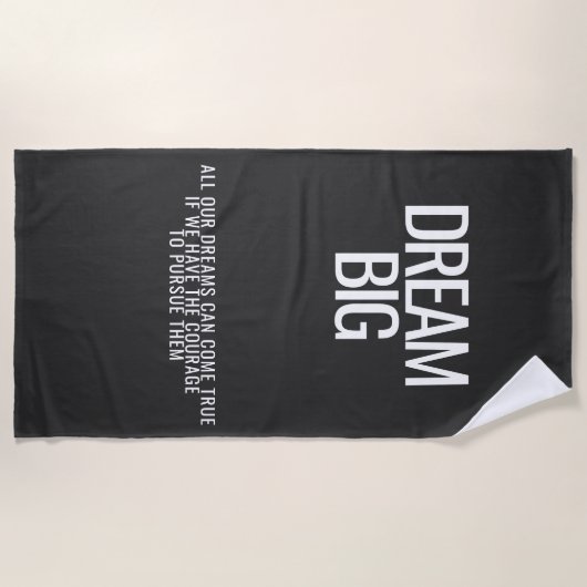 Dream Big Beach Handdoek (Voorkant)