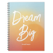 Dream Big Beautiful Carnet Ciel été (Devant)