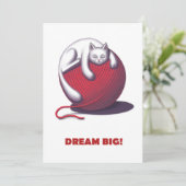 Dream Big Bedankkaart (Staand voorkant)