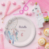 Dream Big Boho Dreamweaver Birthday Papieren Bordje (Feest)