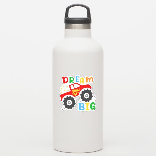 Dream Big Boy's Truck Custom-Cut Vinyl Stickers (Waterfles)