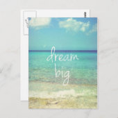 Dream big briefkaart (Voorkant / Achterkant)