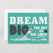 Dream Big Briefkaarten - Leerling voor studenten K (Voorkant / Achterkant)