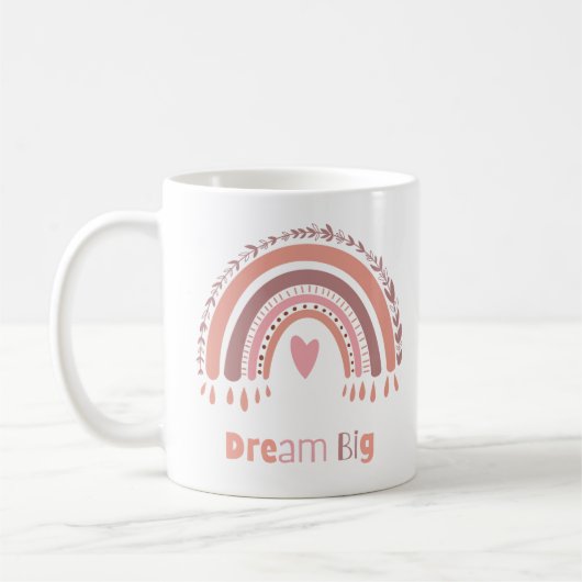 Dream Big Ceramic Coffee Mug (Gauche)