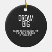 Dream Big Ceramic Ornament (Voorkant)