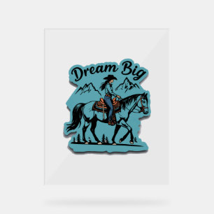 Dream Big-Cowgirl équitation cheval