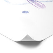 Dream Big Custom Flower Art Inspirational Poster (Coin)