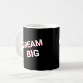 Dream Big Design Elegant Coffee Mok (Voorkant links)