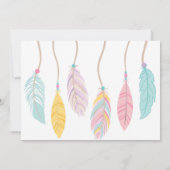 Dream Big Dream Catcher Invitation Anniversaire (Dos)