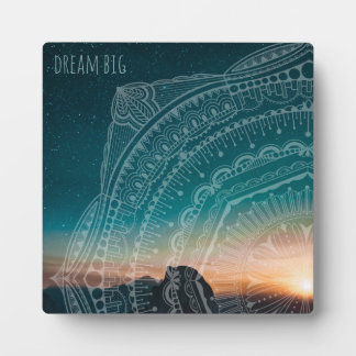 Dream Big Elegant Sunset Sterrennacht Sky Mandala Fotoplaat