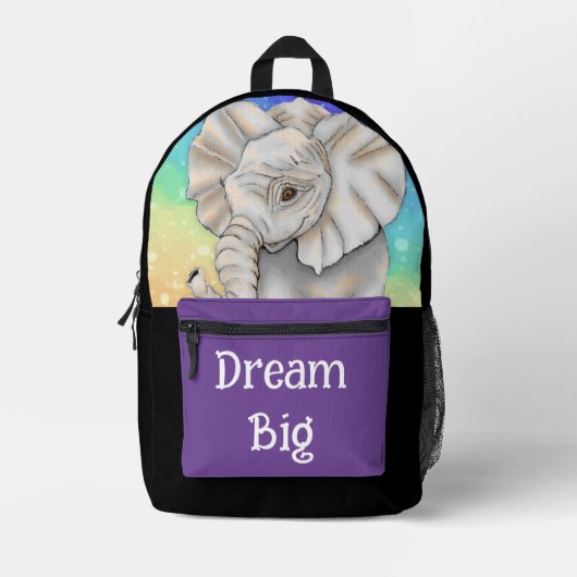 Dream Big - Elephant : sac à dos (Recto)