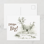Dream Big Elk Postcrossing Briefkaart (Voorkant / Achterkant)