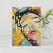 Dream Big Feestdagenkaart (Staand voorkant)