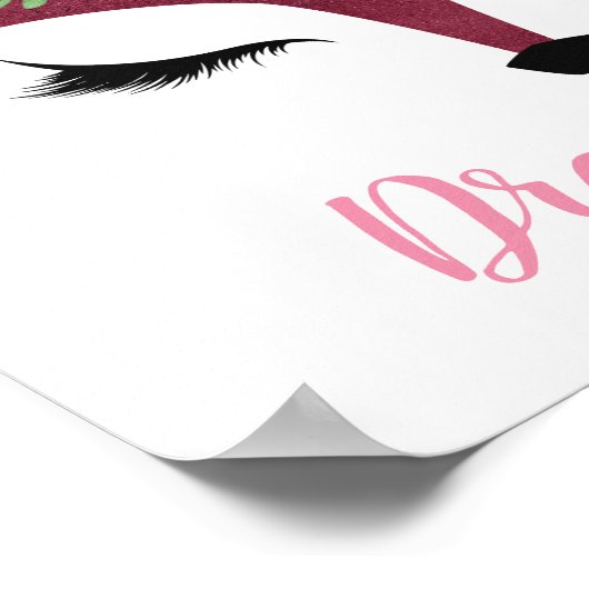 "Dream Big" Girly Fox Poster (Hoek)