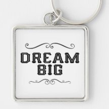 Dream Big Hand Lettered Keyring/Sleutelhanger