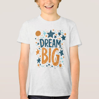 Dream Big Inspirerend Kinder T-shirt met sterren