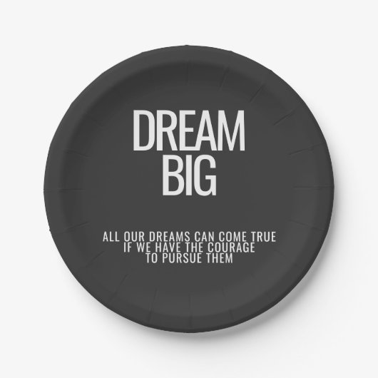 Dream Big Inspirerend Paper Bord (Voorkant)