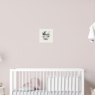 Dream Big - Jolie affiche Cloud souriante pour les