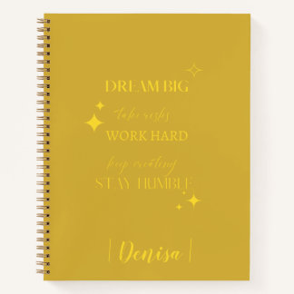Dream Big | Jouw naam-overzicht toevoegen Notitieboek