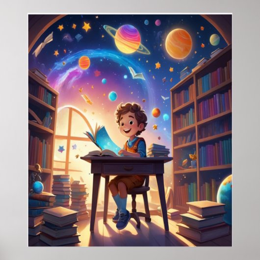 Dream Big: Kind's Space Learning Framed Poster (Voorkant)