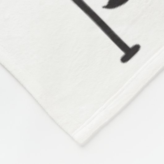 Dream Big Little Man Mustache BowTie Baby Blanket Fleece Deken (Hoek)