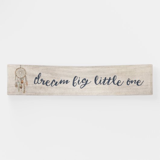 Dream Big Little One Birthday Party Banner (Horizontaal)