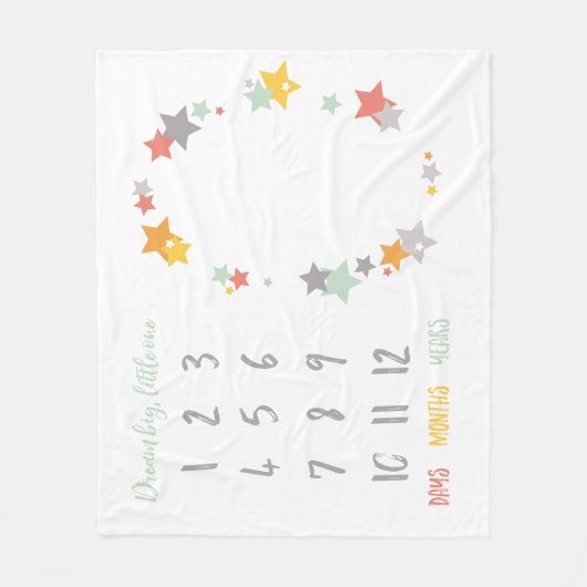 Dream Big, Little One Fleece Deken (Voorkant)