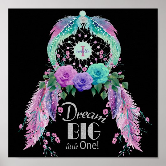 Dream Big Little One met DIY Monogram Poster (Voorkant)