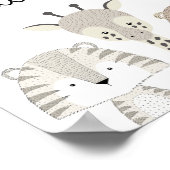 Dream Big Little One Oerwoud Safari Nursery Art Poster (Hoek)