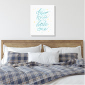 Dream Big Little One Pastel Stars Canvas Afdruk (Insitu (Slaapkamer))