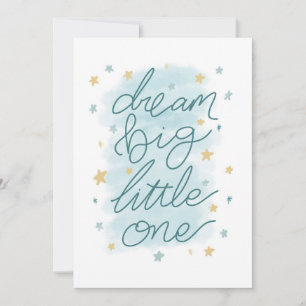 Dream Big Little One Pastel Stars Kaart