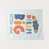 Dream Big Little One Rocket Wandkleed (Voorkant (horizontaal))