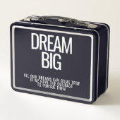 Dream Big Metal Lunchbox (Achterkant)