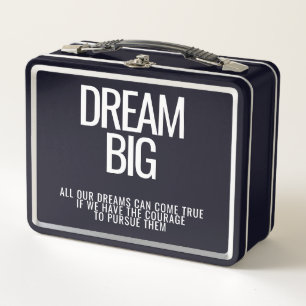 Dream Big Metal Lunchbox