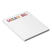 Dream Big Multicolored Notitieblok (Schuin)