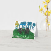 Dream Big Notecard Kaart (Gele Bloem)
